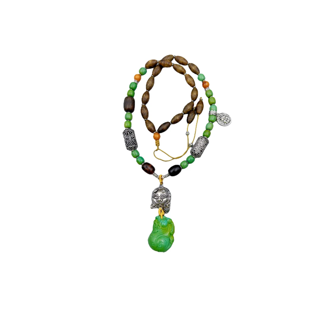 满绿貔貅吊坠E08-86赠礼盒(多样性发基一)