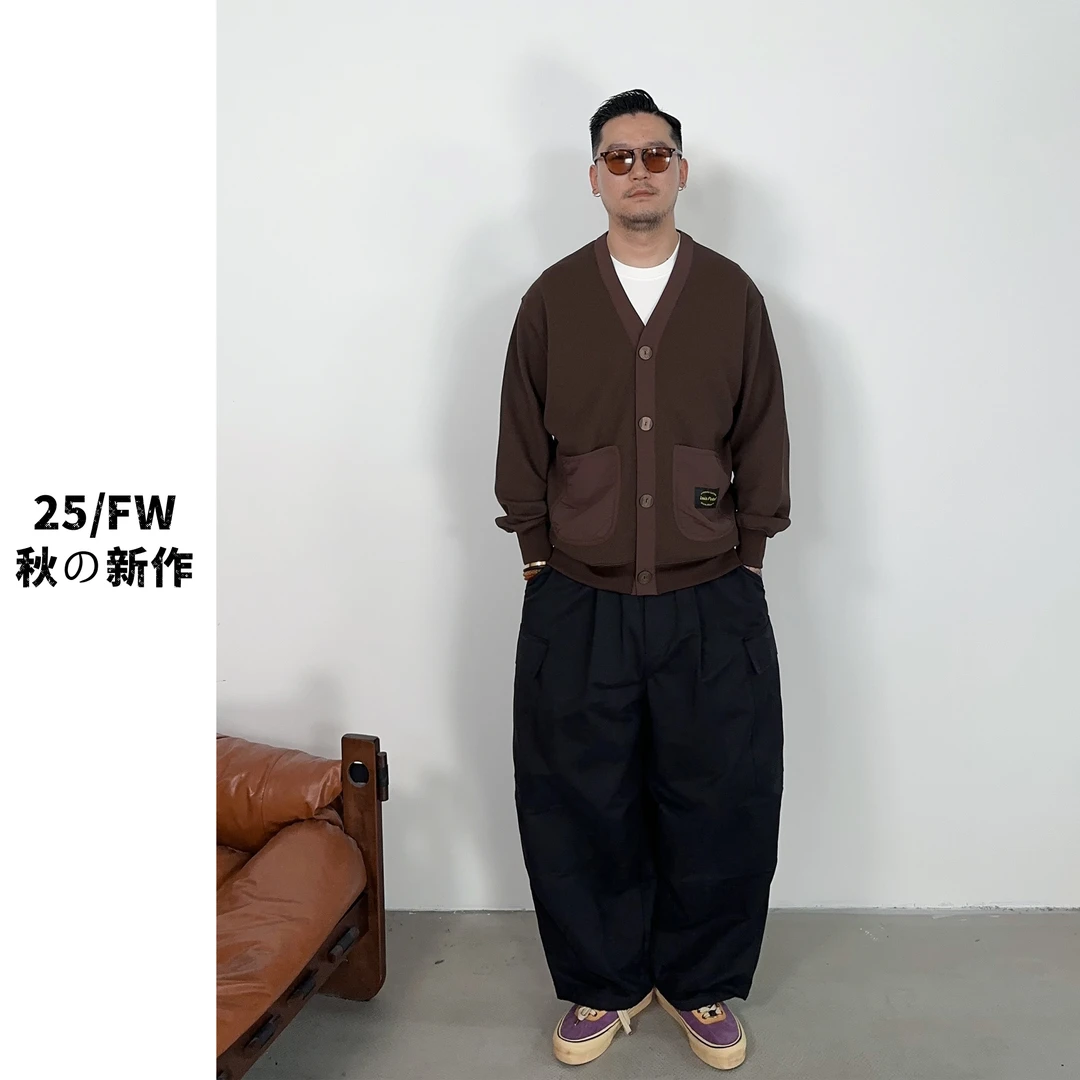 25FW秋季重磅简约休闲开衫外套ins复古港风百搭长袖宽松上衣