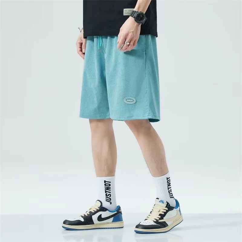 休闲五分短裤男2025年高街vibe风cityboy帅气oversize设计感小众