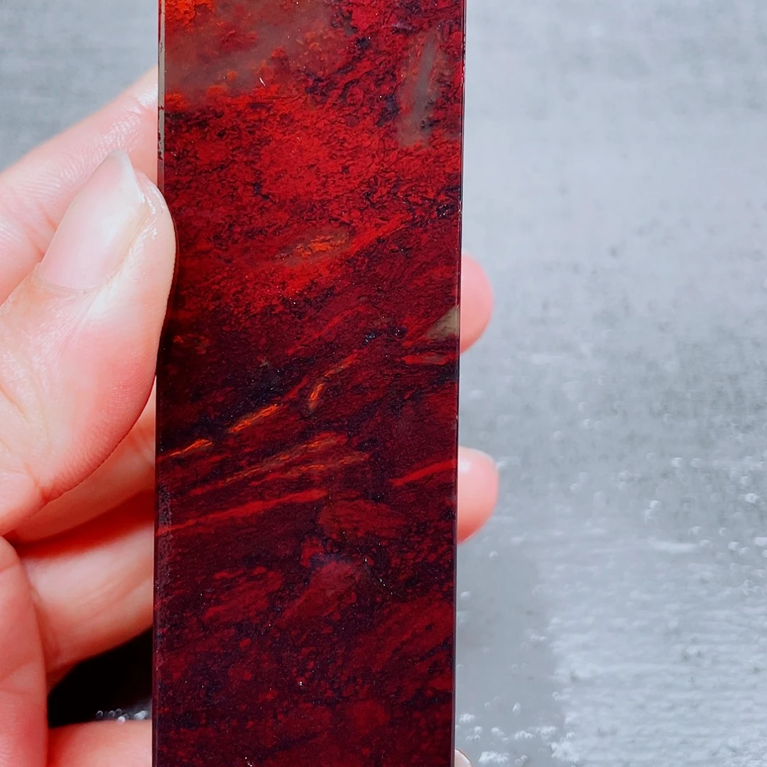 v***v玉桂林鸡血玉印章镇尺8