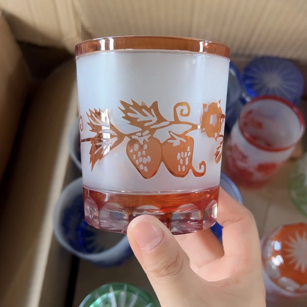 水晶玻璃高脚款微瑕一个
