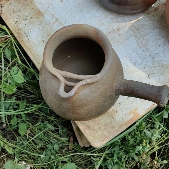 烧水壶龙窑柴烧侧把壶烤奶罐