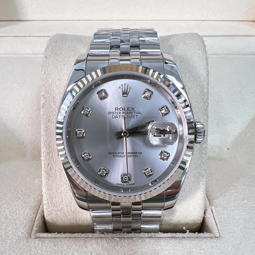 99新 Rolex/劳力士  日志116234/银灰盘/36mm/原钻/单表/19323