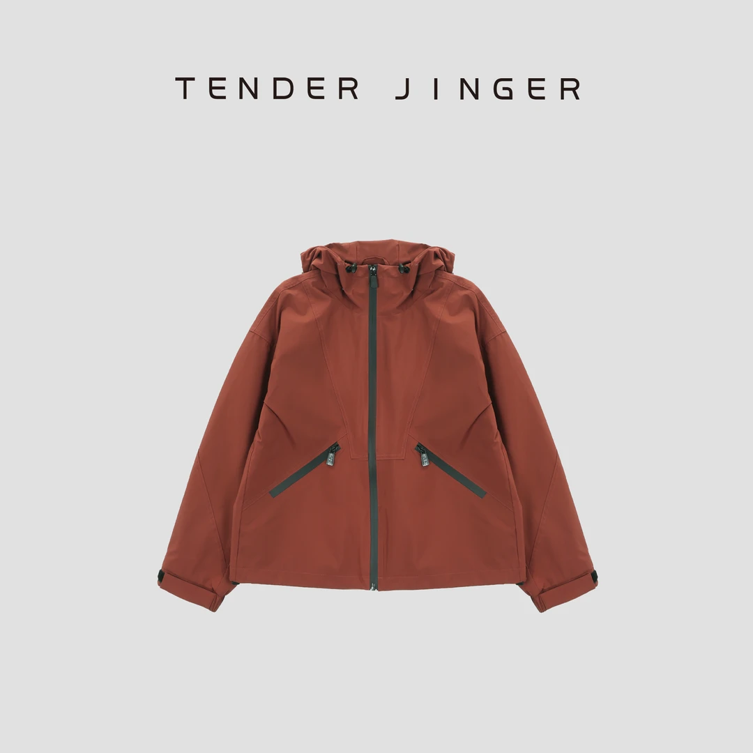 Tender Jinger轻量化连帽防水防风夹克T53SHC41006