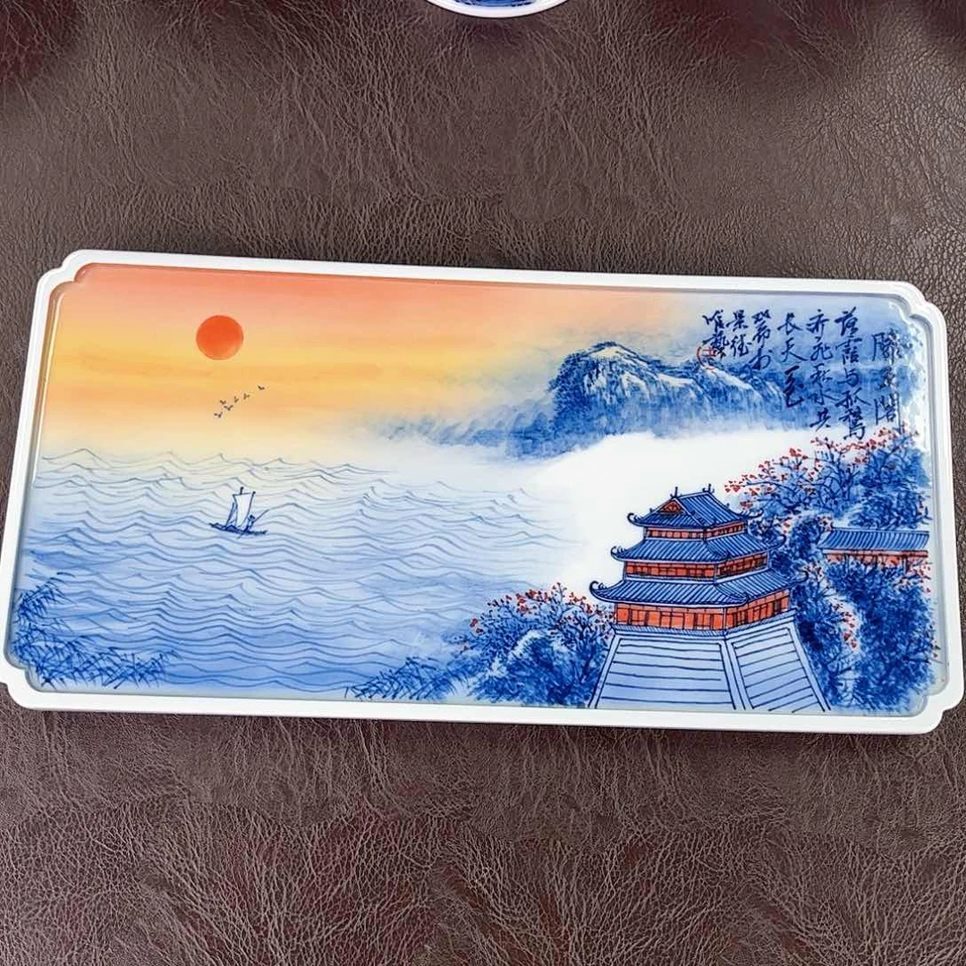 杯手绘高温瓷器瑕疵