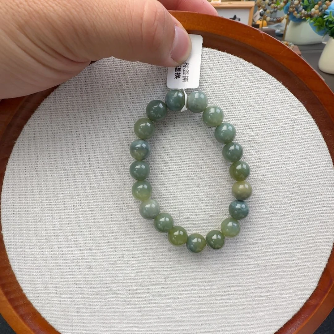 和田玉未镶嵌手链卡10蓝皮黄口，13