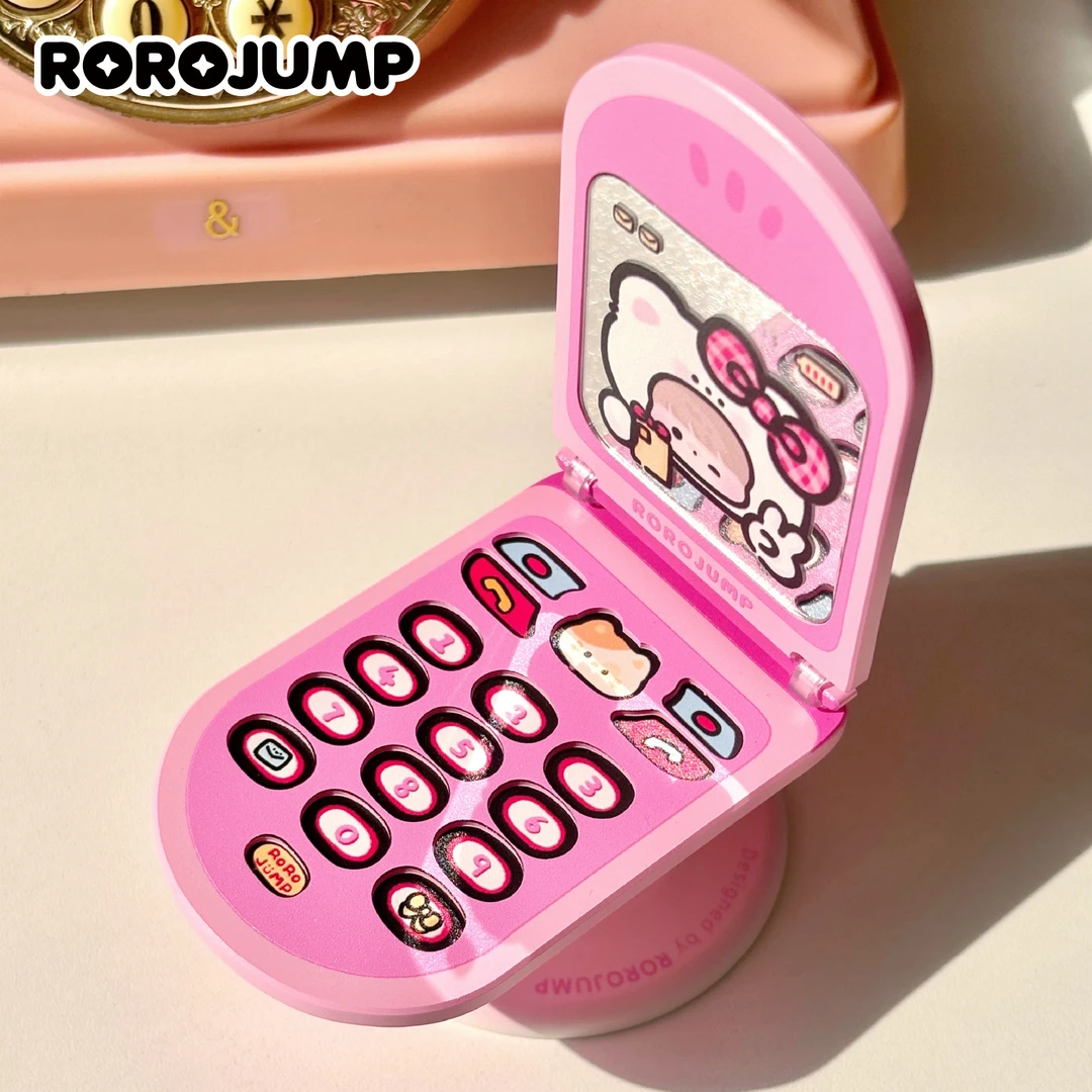 肉肉酱哈喽电话机原创磁吸支架15pm苹果14pm卡通可爱女