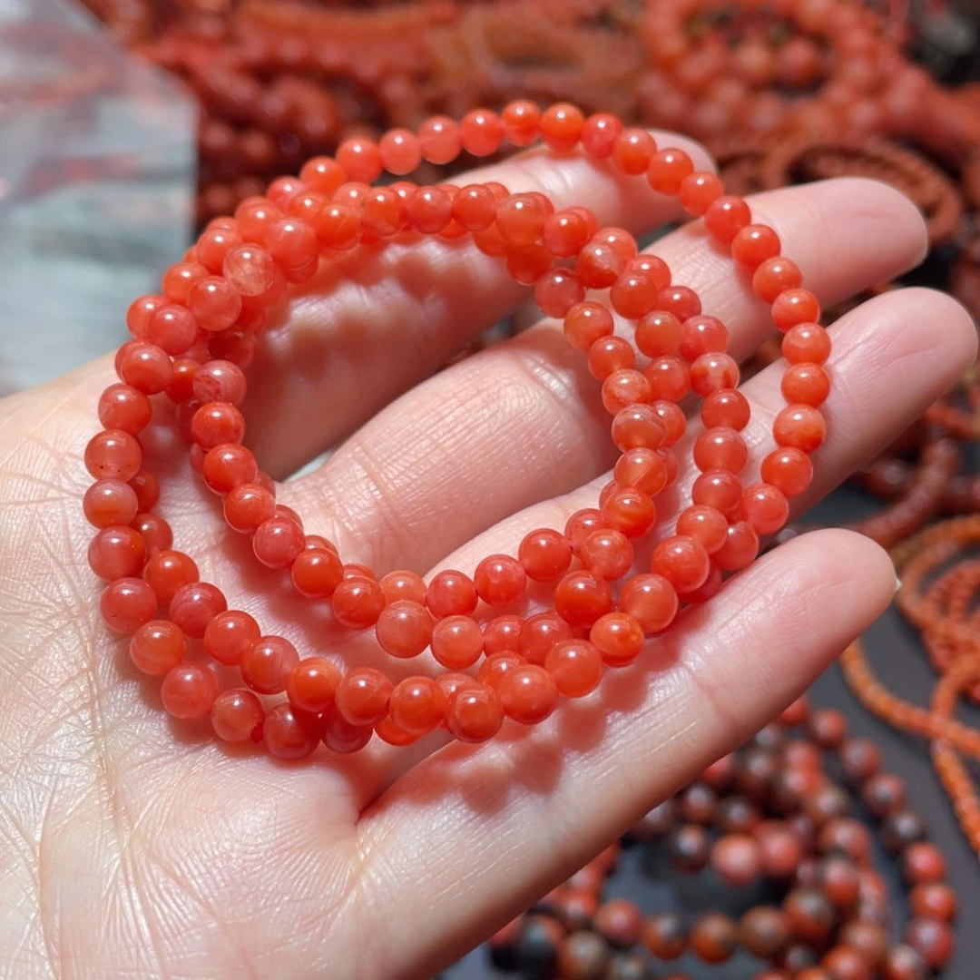 南红玛瑙手链未镶嵌