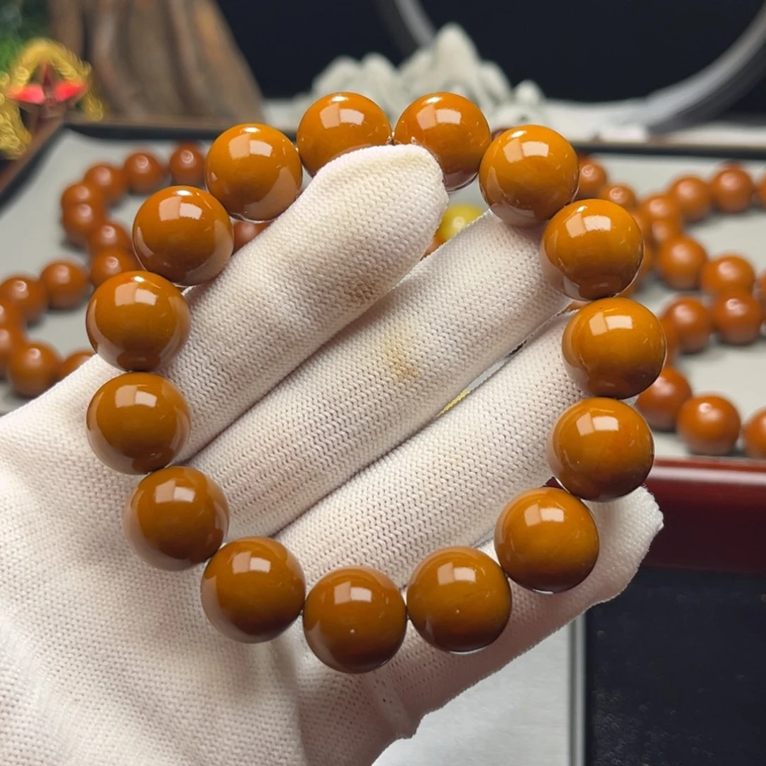 天***赐橄榄核手串1.46+全品老树铁核 小孔 微瑕