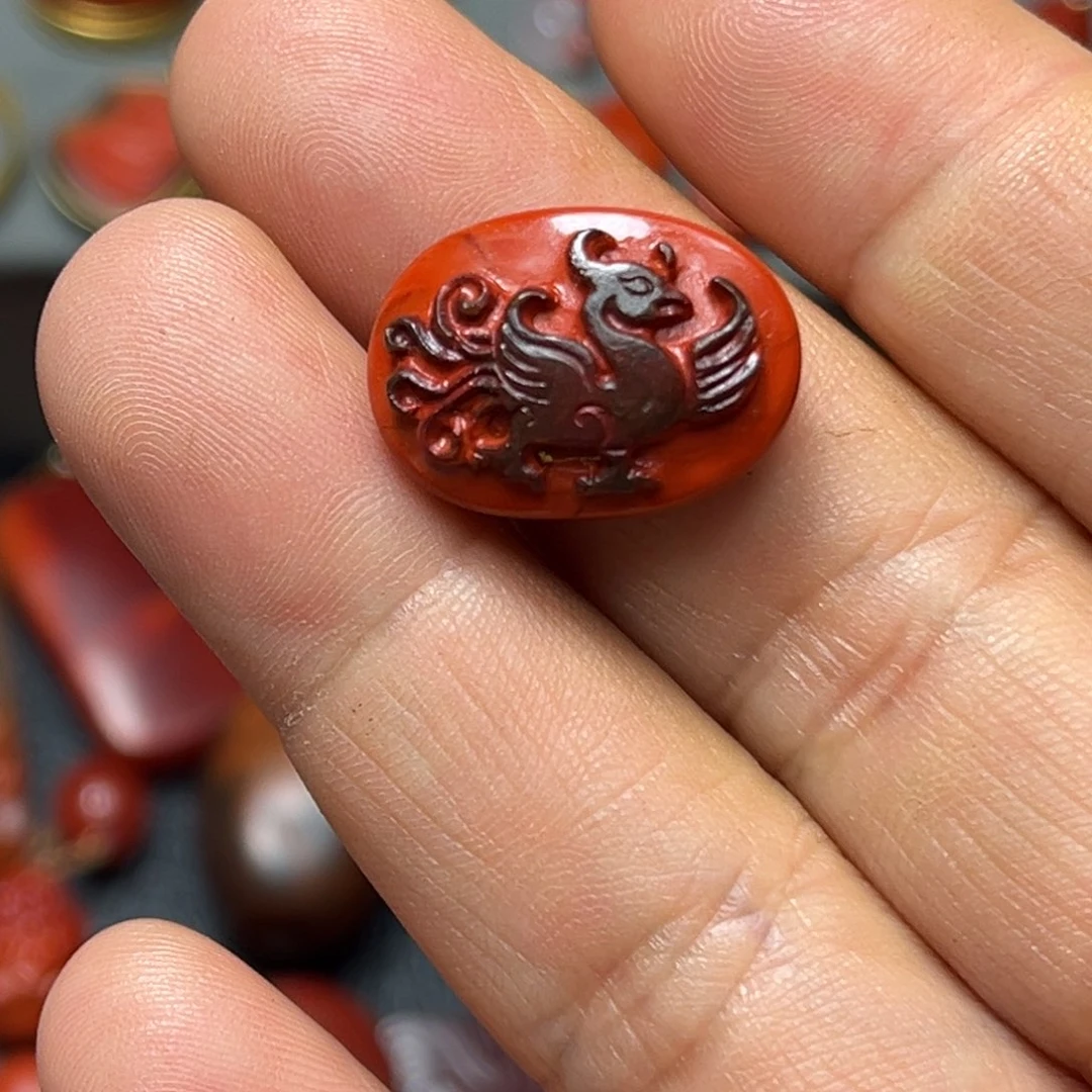 南红玛瑙未镶嵌颈饰