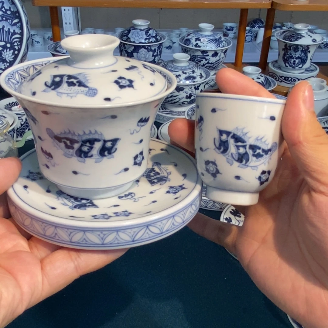 金***。景德镇手工手绘陶瓷 套组特价