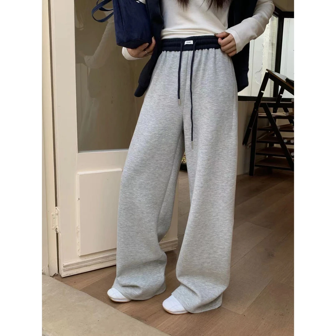 J-4717#『好爱这种软乎乎』 质感敲好的显瘦松紧腰羊毛卫裤～