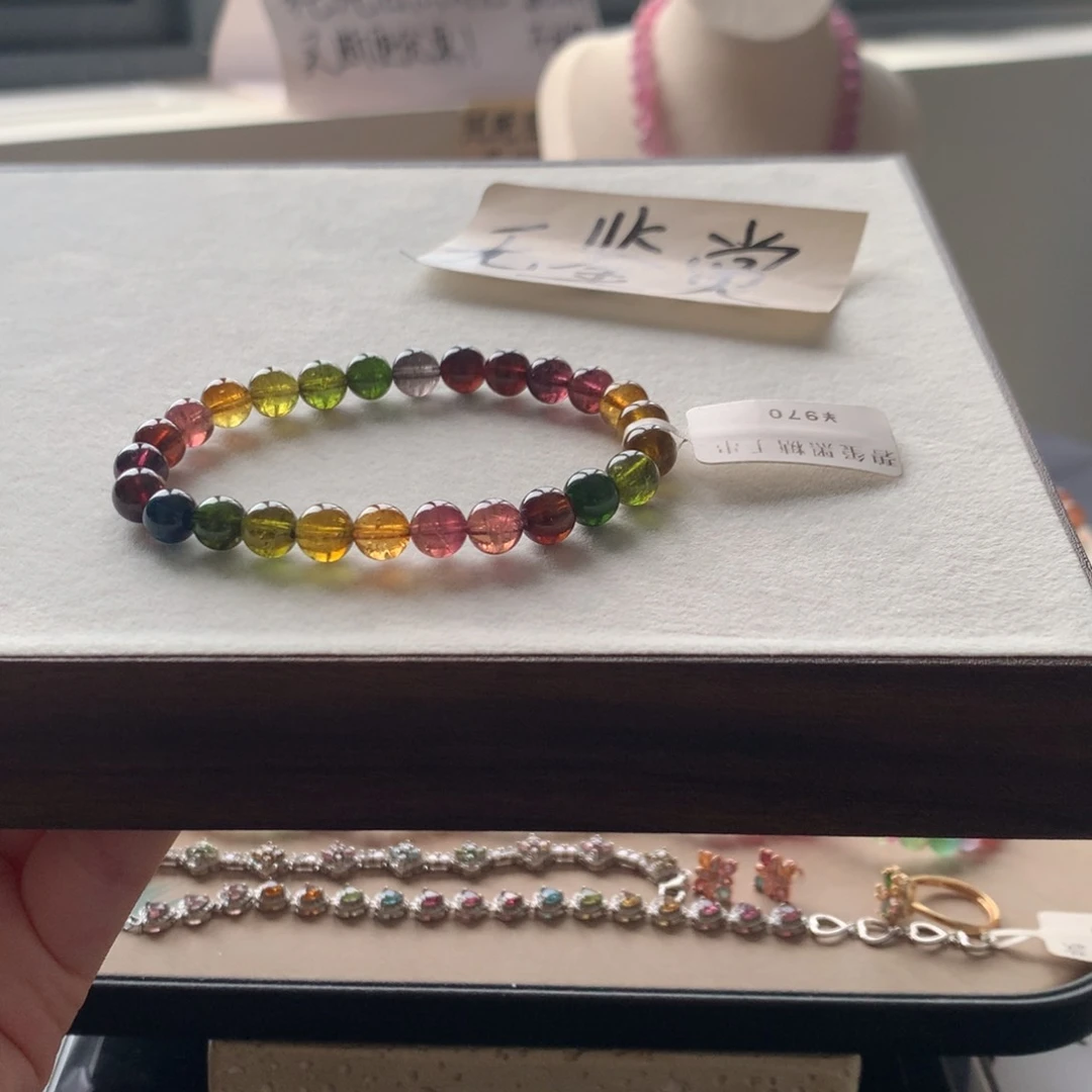 未镶嵌手链碧玺不退换