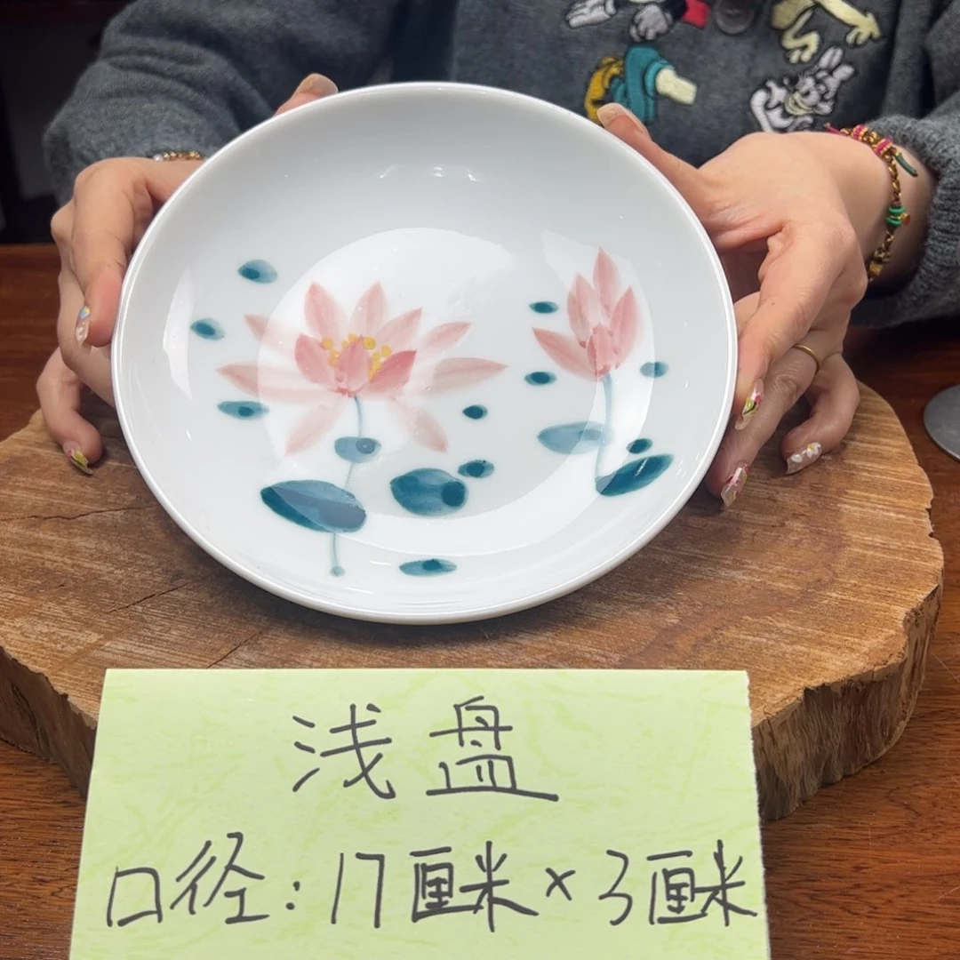 瓷片景德镇陶瓷手工手绘制作