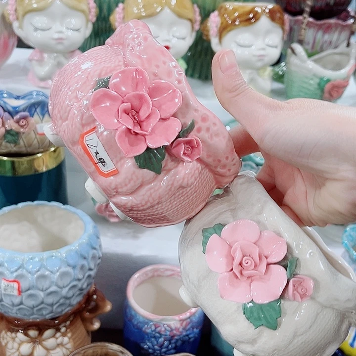 多肉陶瓷花盆满10元包邮