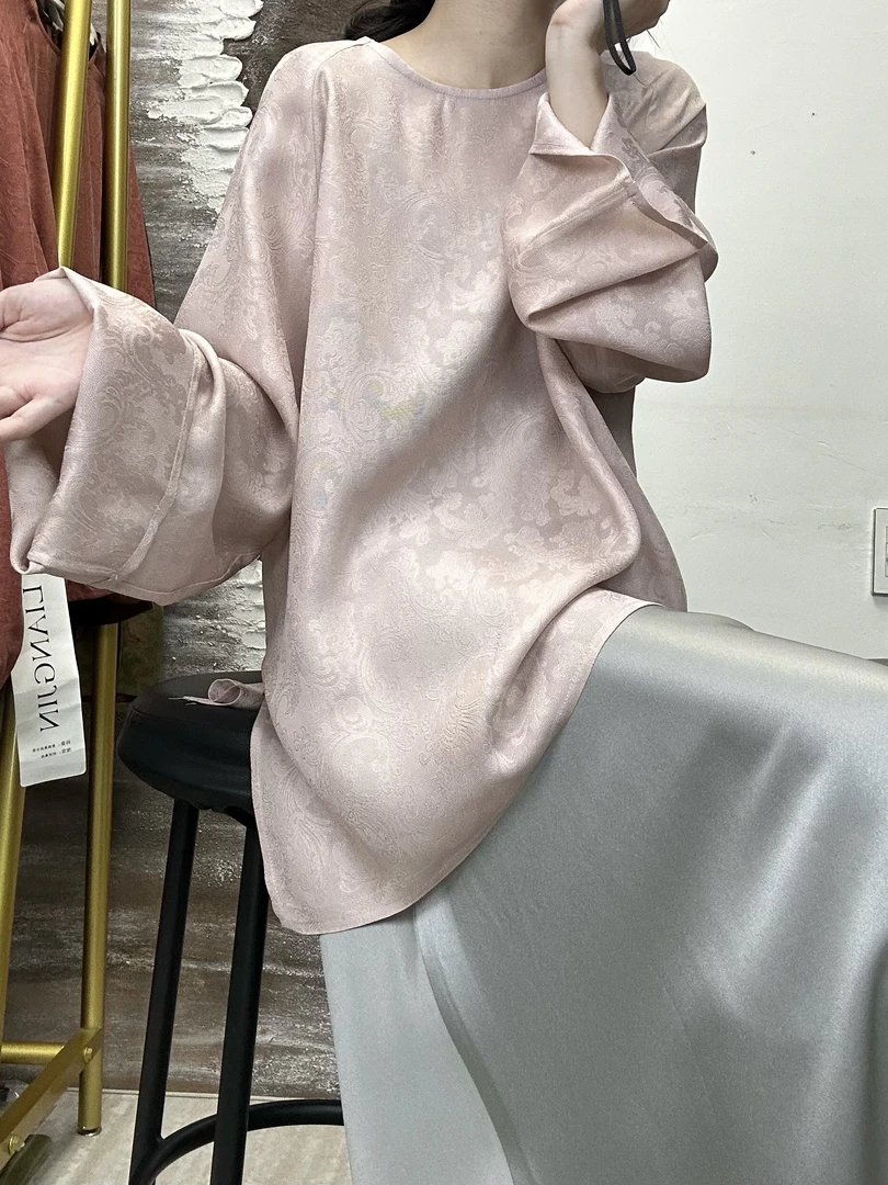 凤尾花【四经绞罗】手工罗70长上衣极简新中式100桑蚕丝