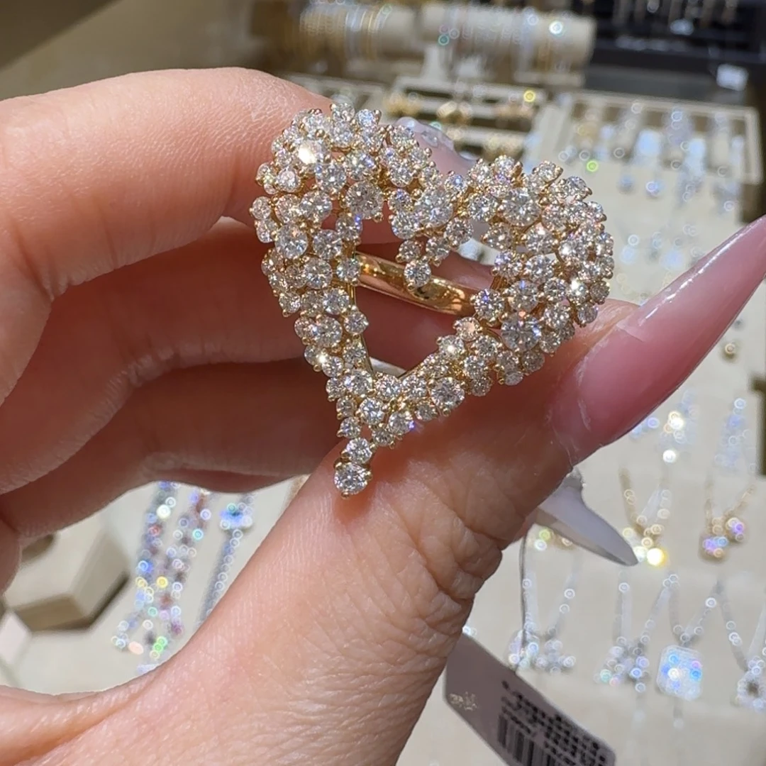 钻石戒指/指环18K金镶嵌