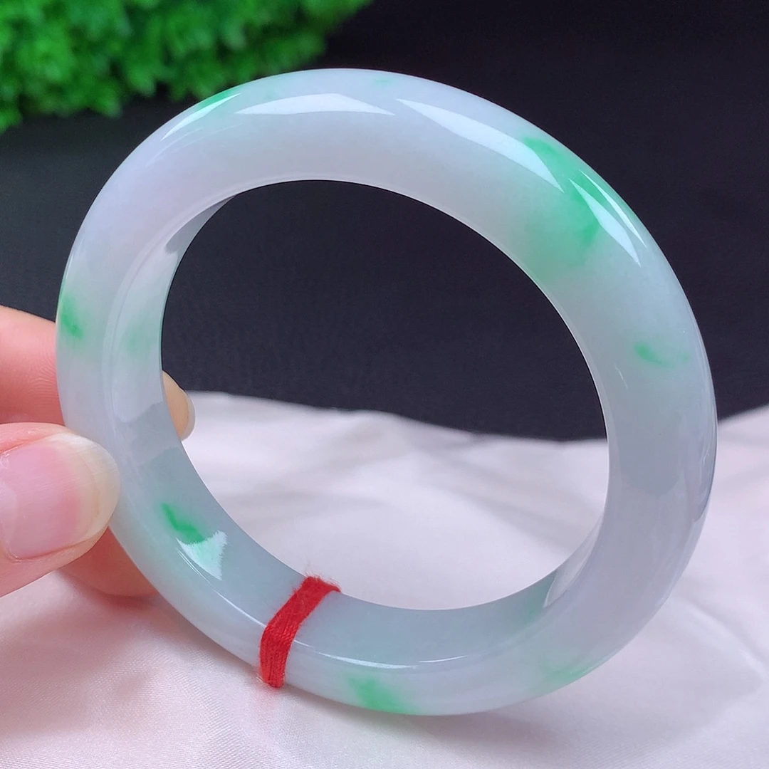 翡翠未镶嵌手镯56圈681103