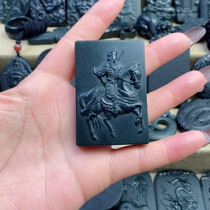 和田玉（青玉）颈饰未镶嵌啊*