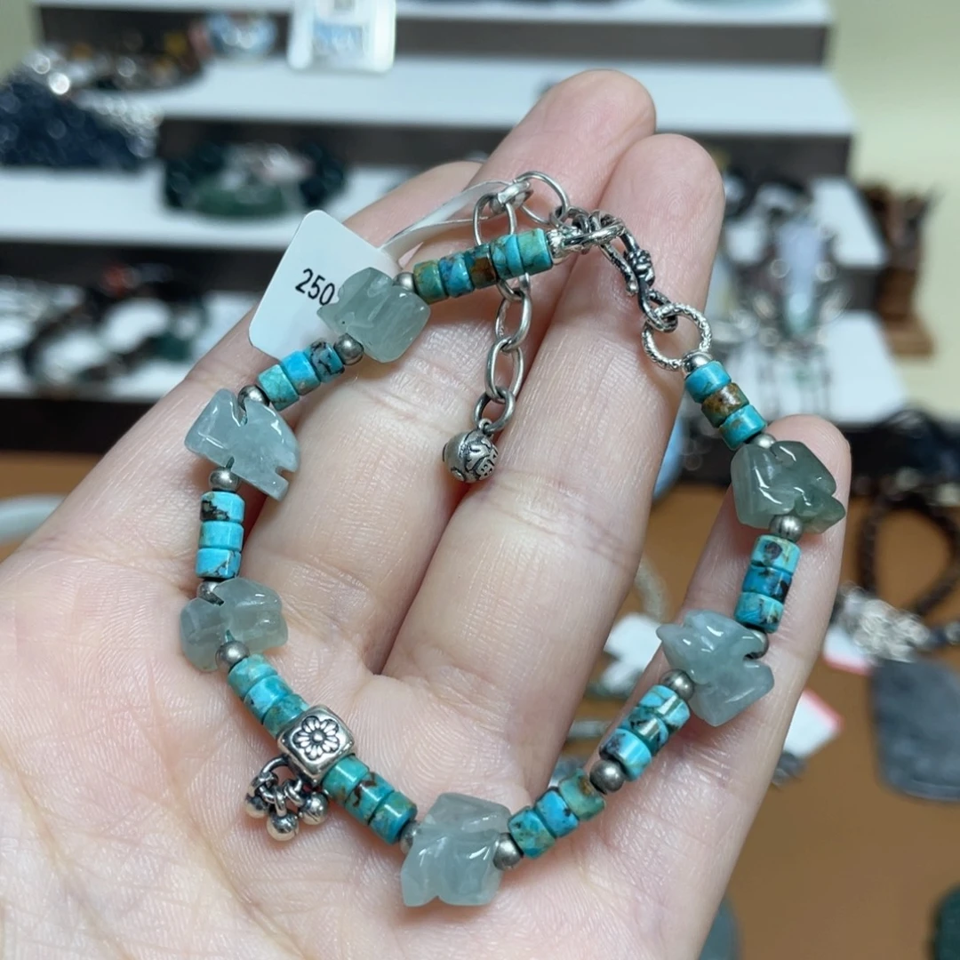 无925银纯银可调节手链
