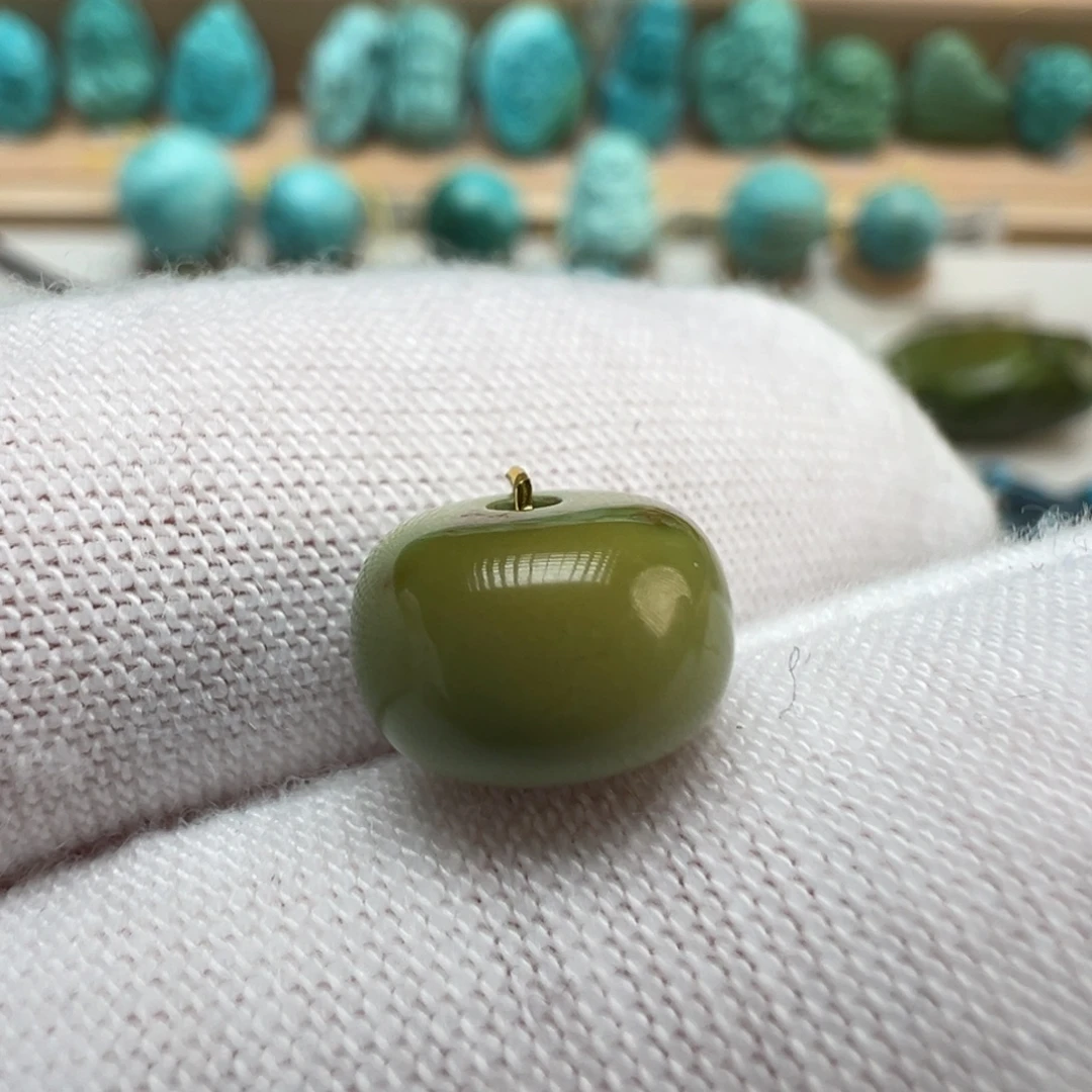 绿松石未镶嵌配饰9.1*6.1