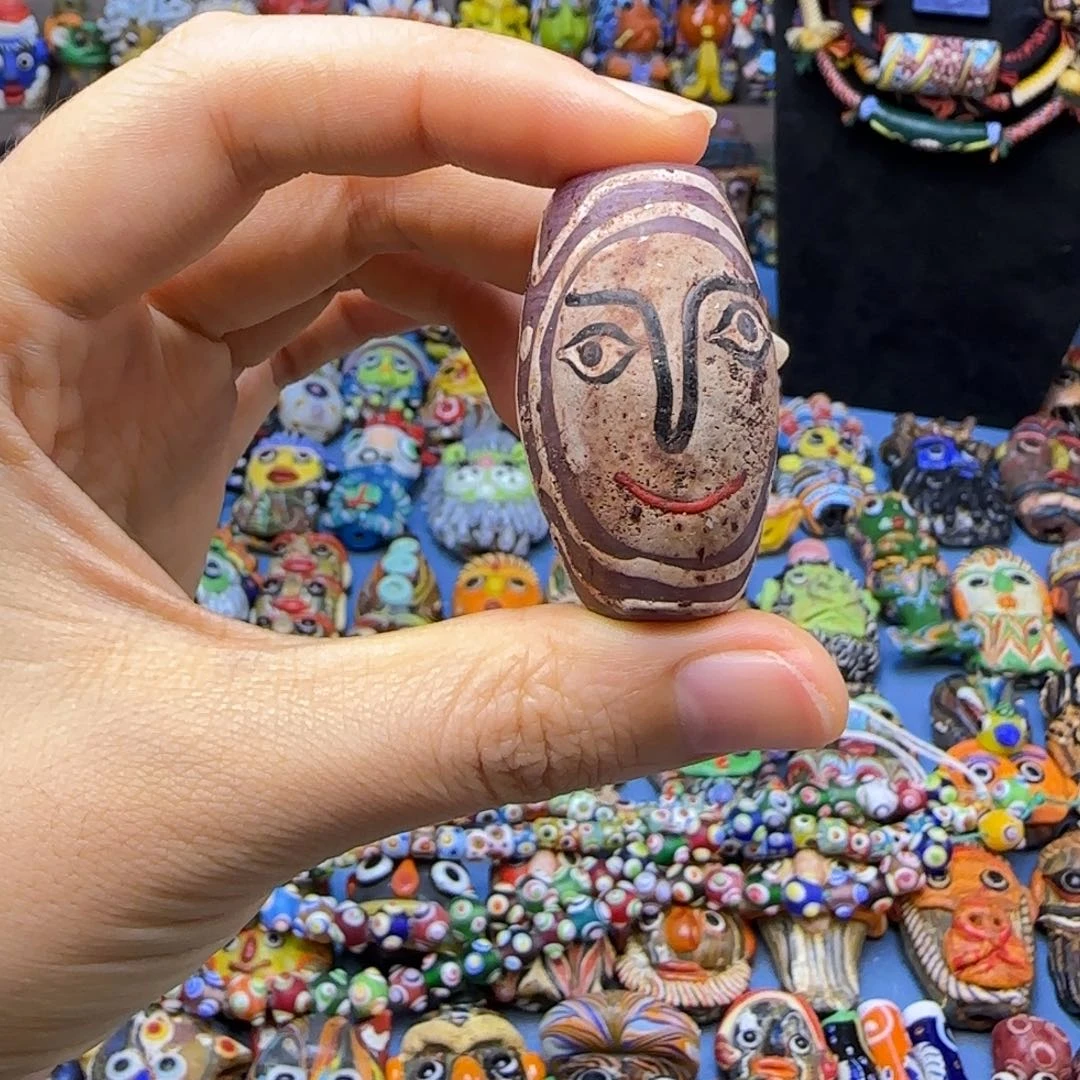 琉璃非金属玻璃颈饰脸珠