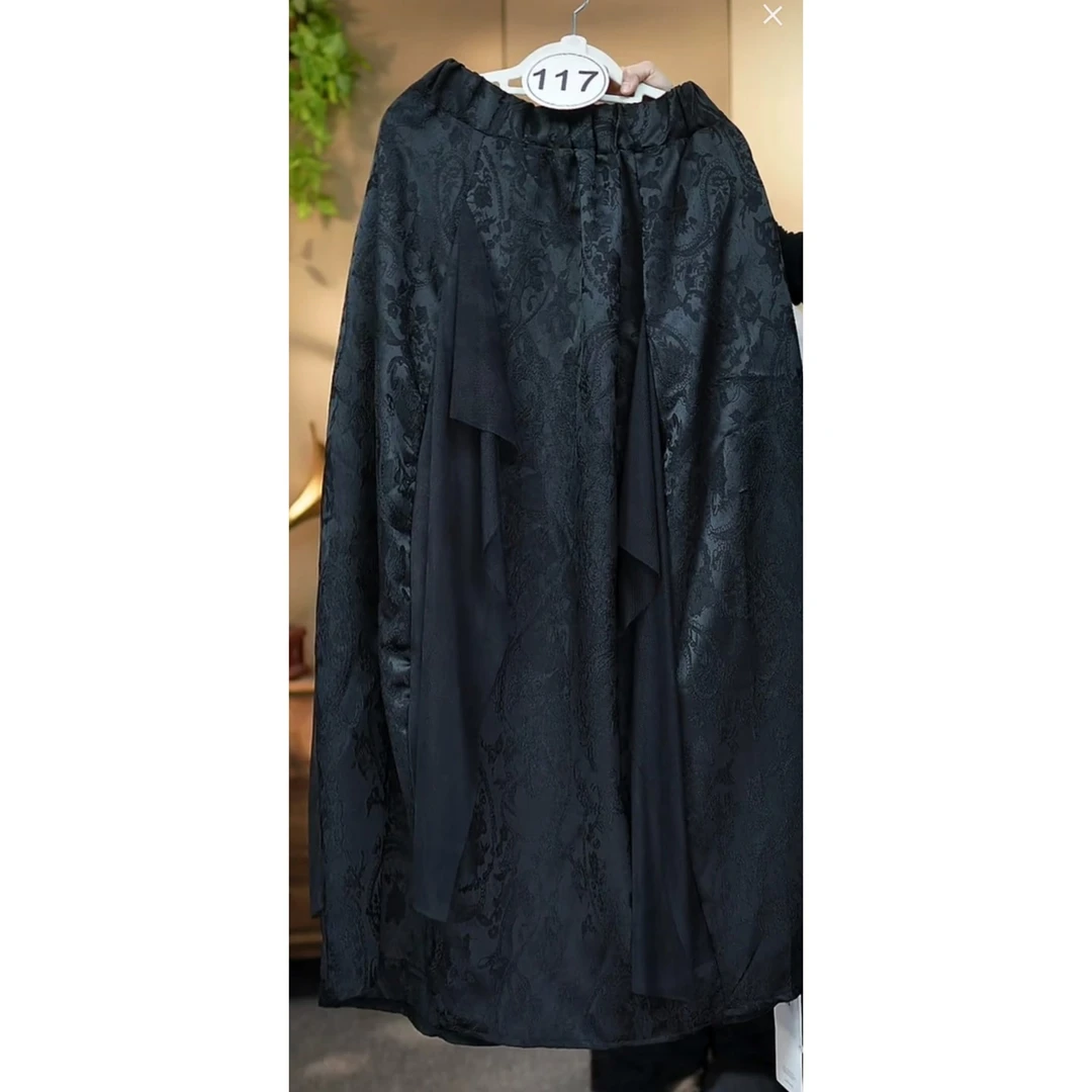 231高端黑色国风裙