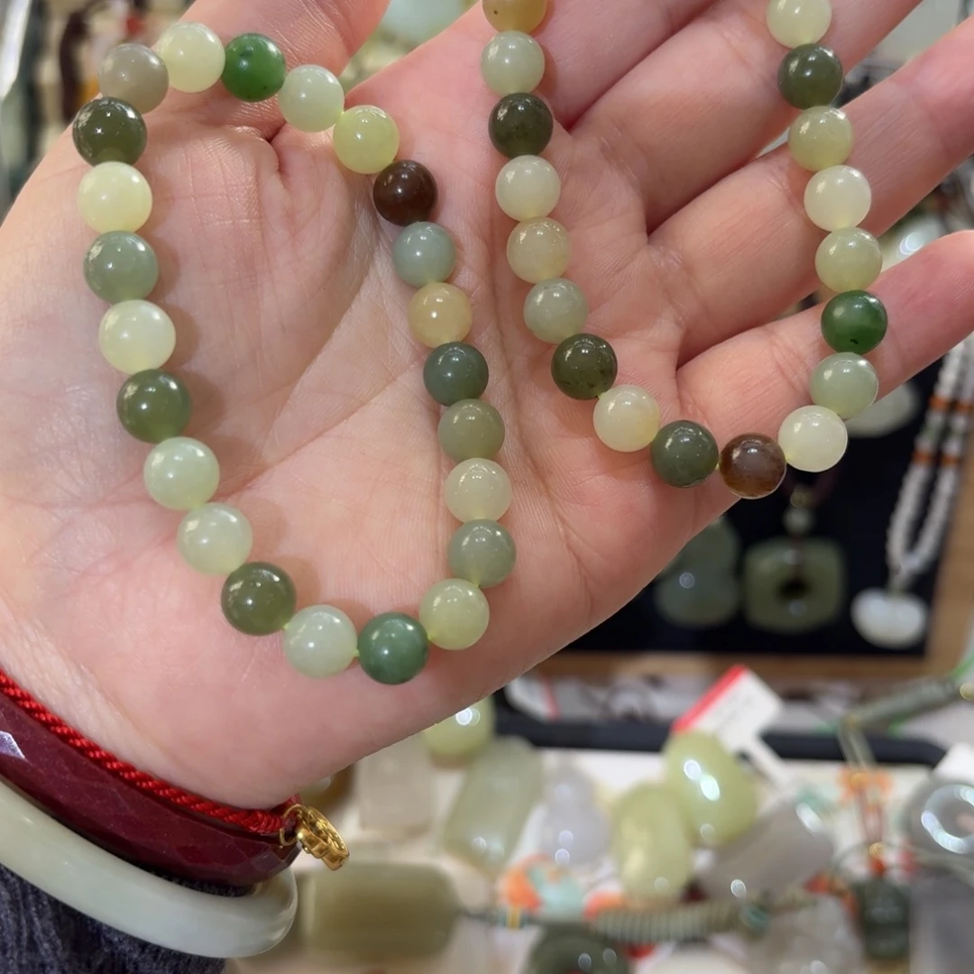 和田玉未镶嵌手串