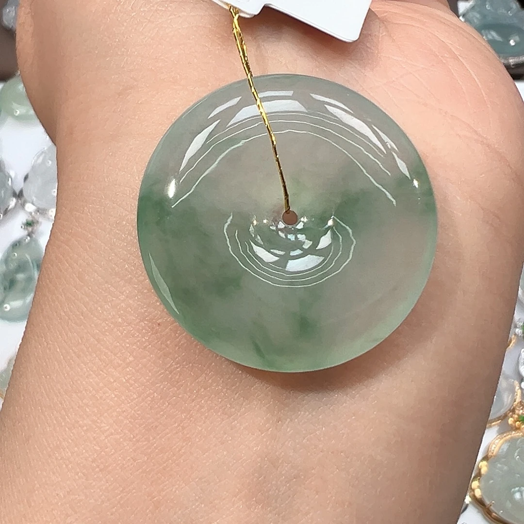 翡翠未镶嵌吊坠(不含链)平安扣