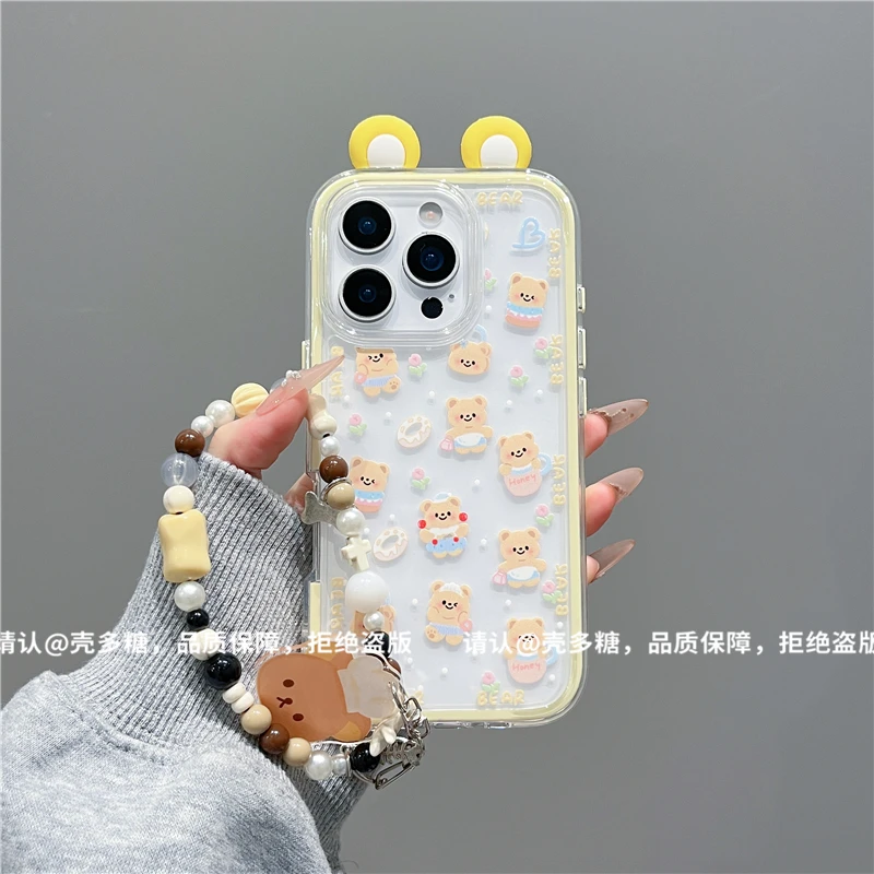 三合一炫彩手机壳适用苹果iPhone17/华为手机壳防摔15promax爆款