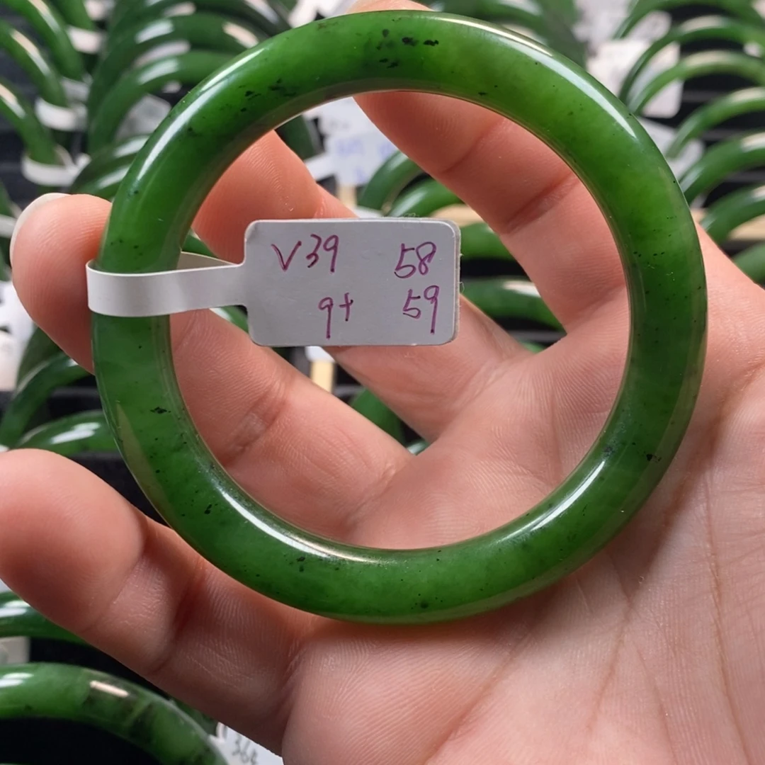 和田玉（碧玉）未镶嵌手镯58