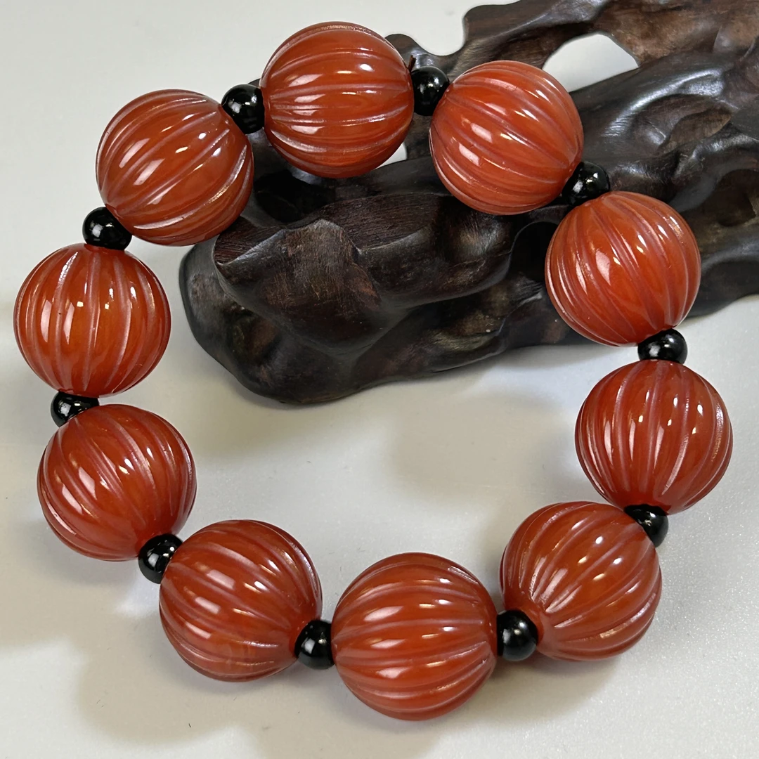 清代玛瑙手串7947