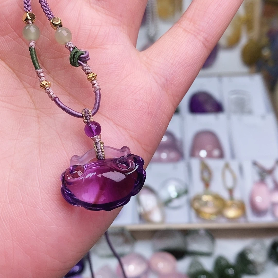 未镶嵌水晶吊坠(赠链)