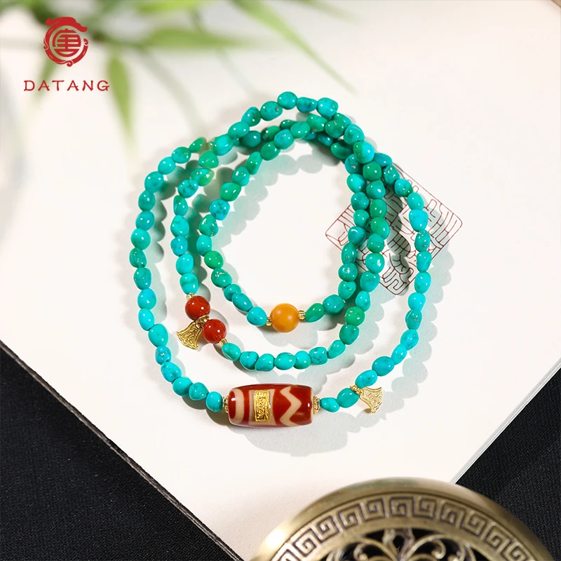 息增怀绿松石18K多圈手链S31765-4