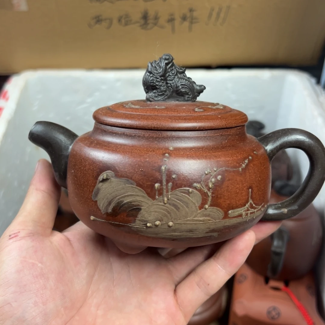 茶壶紫砂宜兴原矿紫砂壶350毫升容量