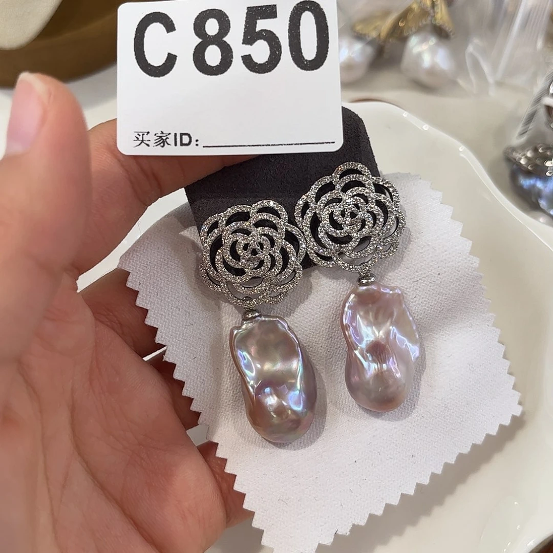 耳饰淡水珍珠合金