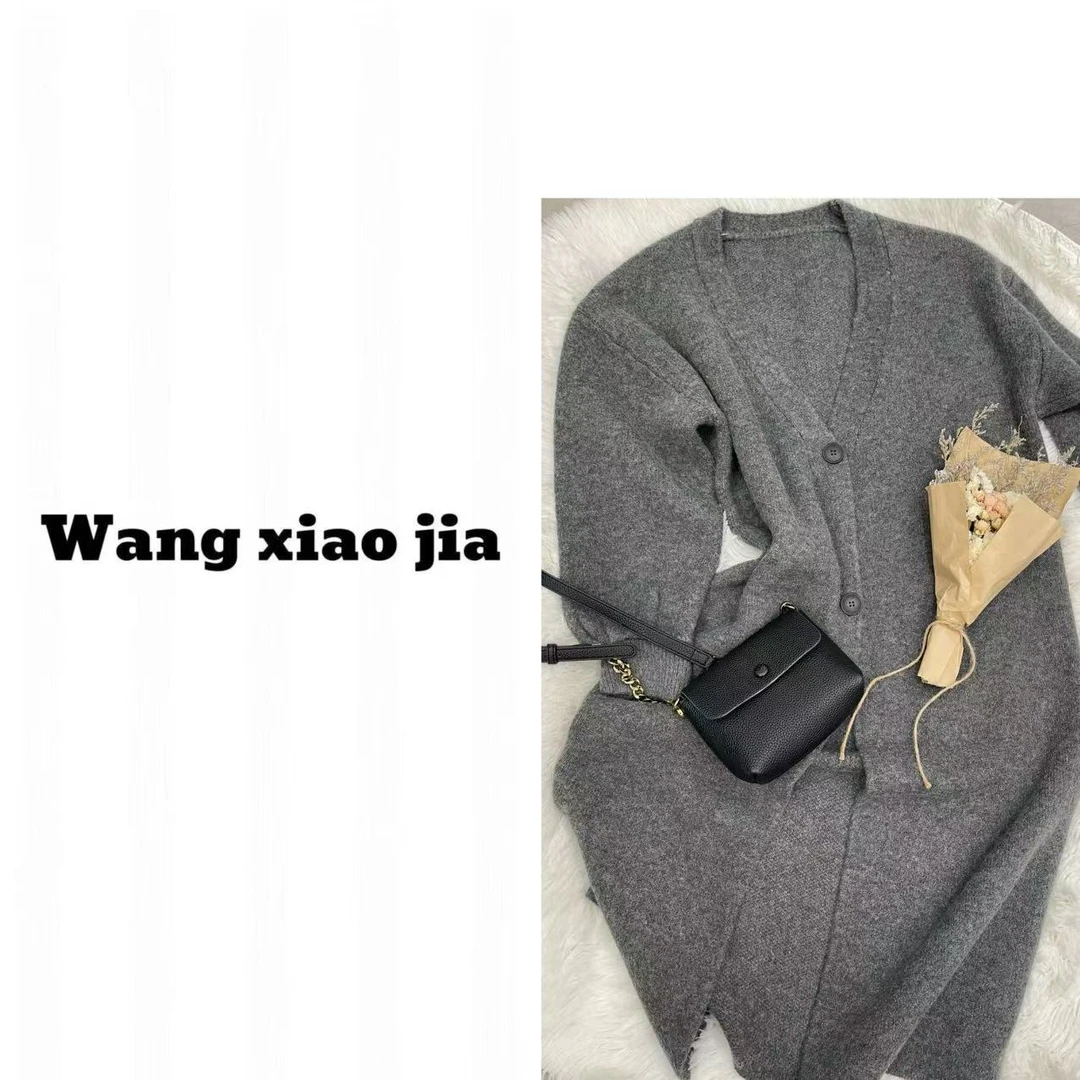 【王晓家】新款长款针织外套