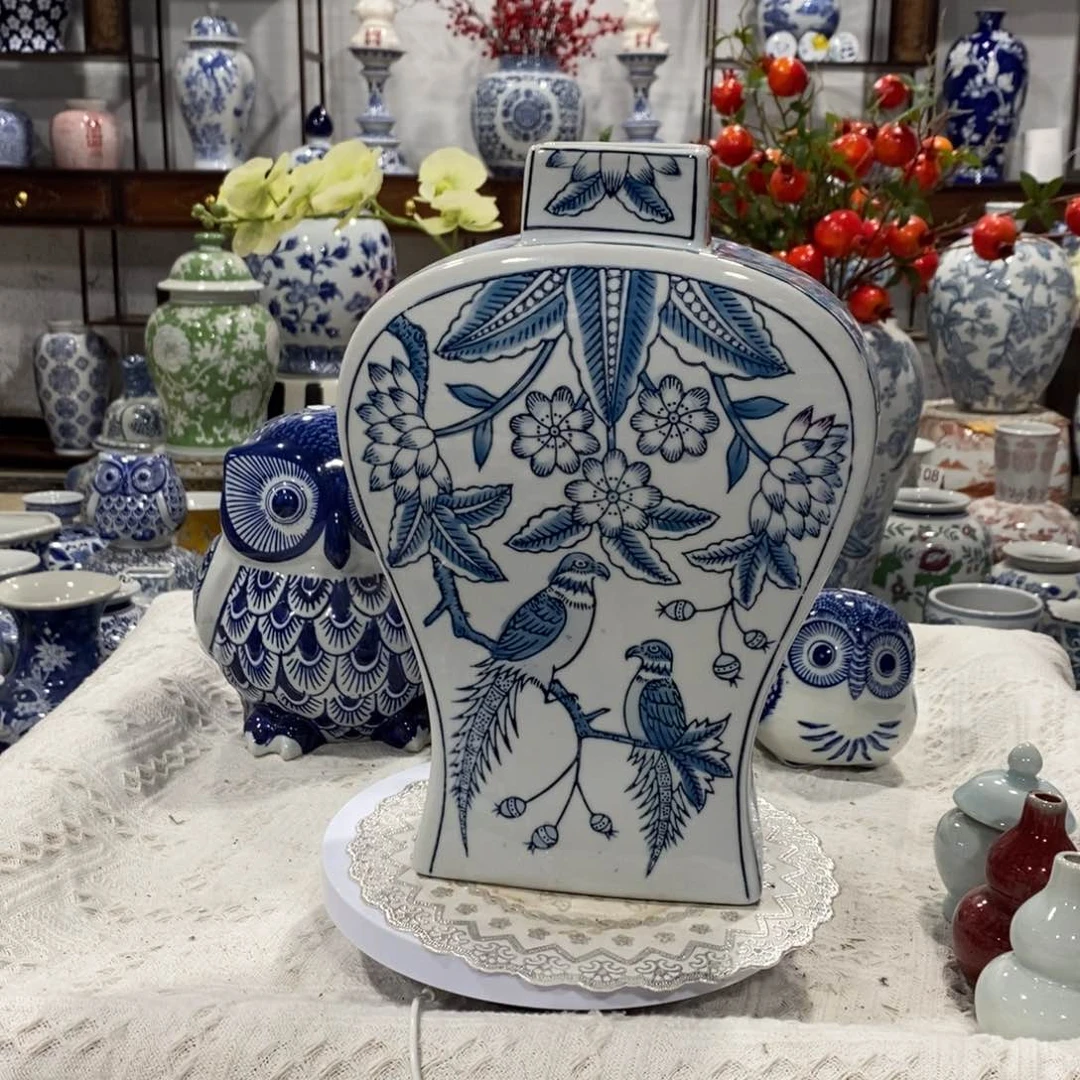 【闪购商品】摆件扁瓶摆件，高度29