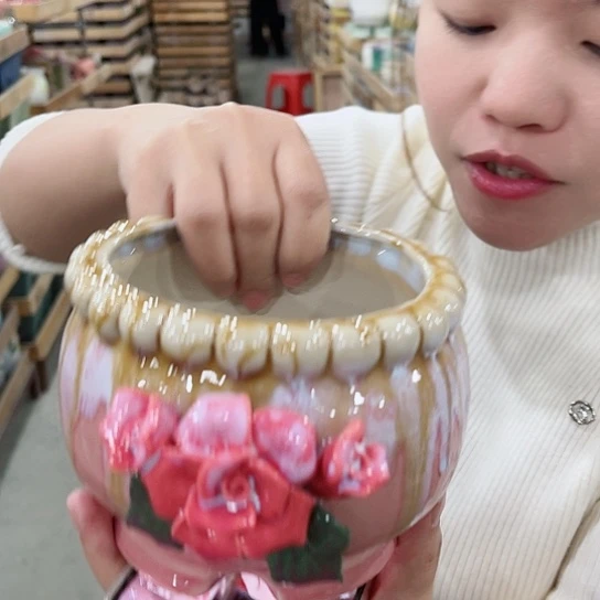 红陶花盆直播间价格的价格