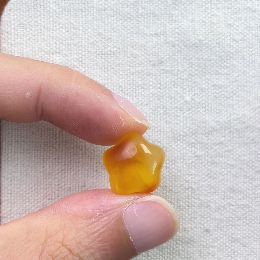 琥珀未镶嵌裸石星星