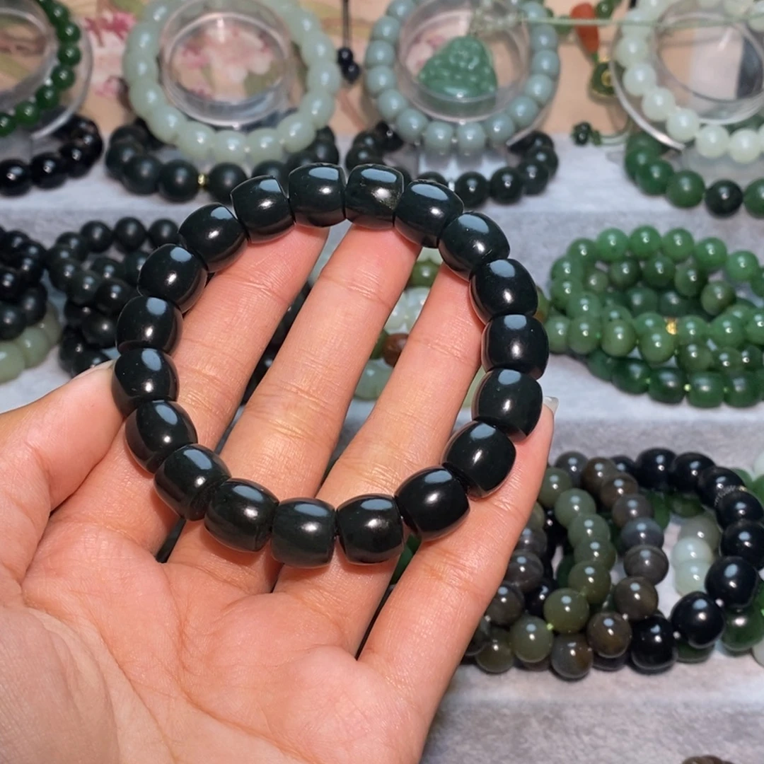 和田玉未镶嵌手链