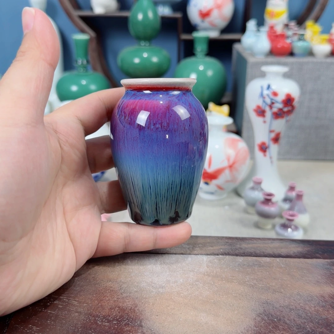 陶瓷手工小花器摆件