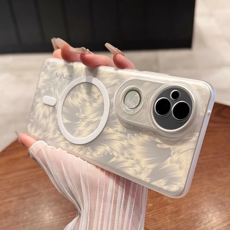 超薄散热适用vivos20手机壳磁吸冰雾肤感s20pro简约vivos19防摔壳