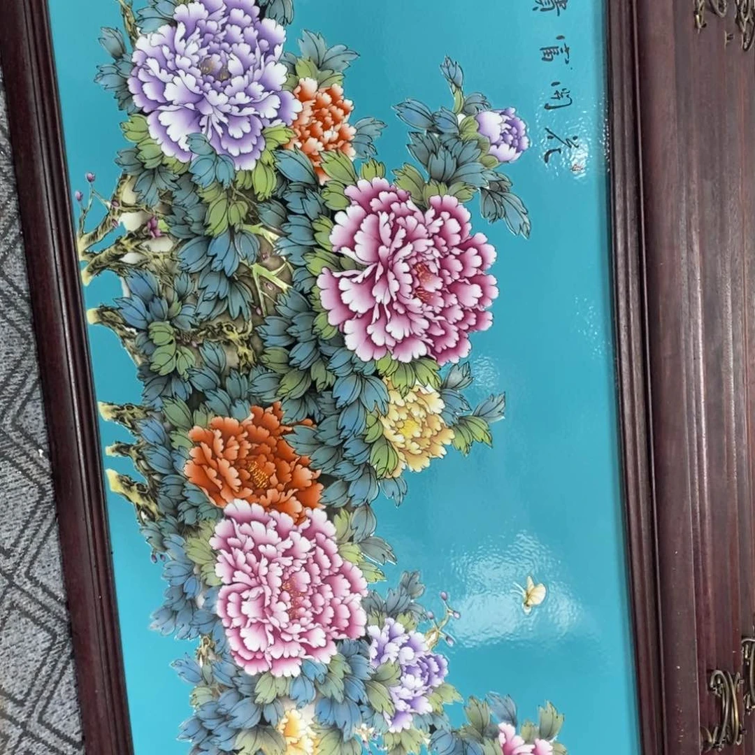 瓷片放****乐景德镇瓷板画柴窑烧制