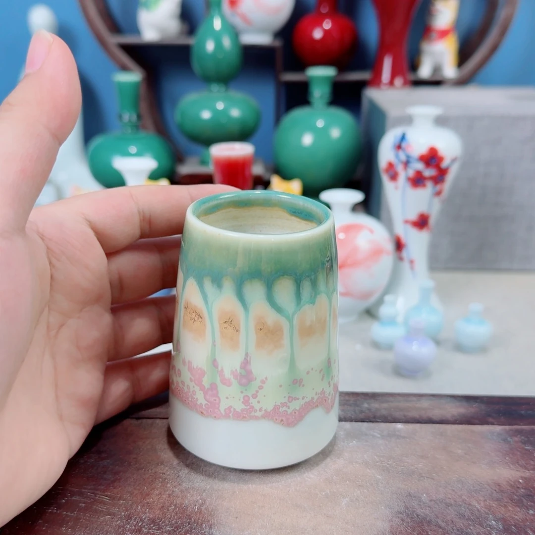 陶瓷手工小花器摆件