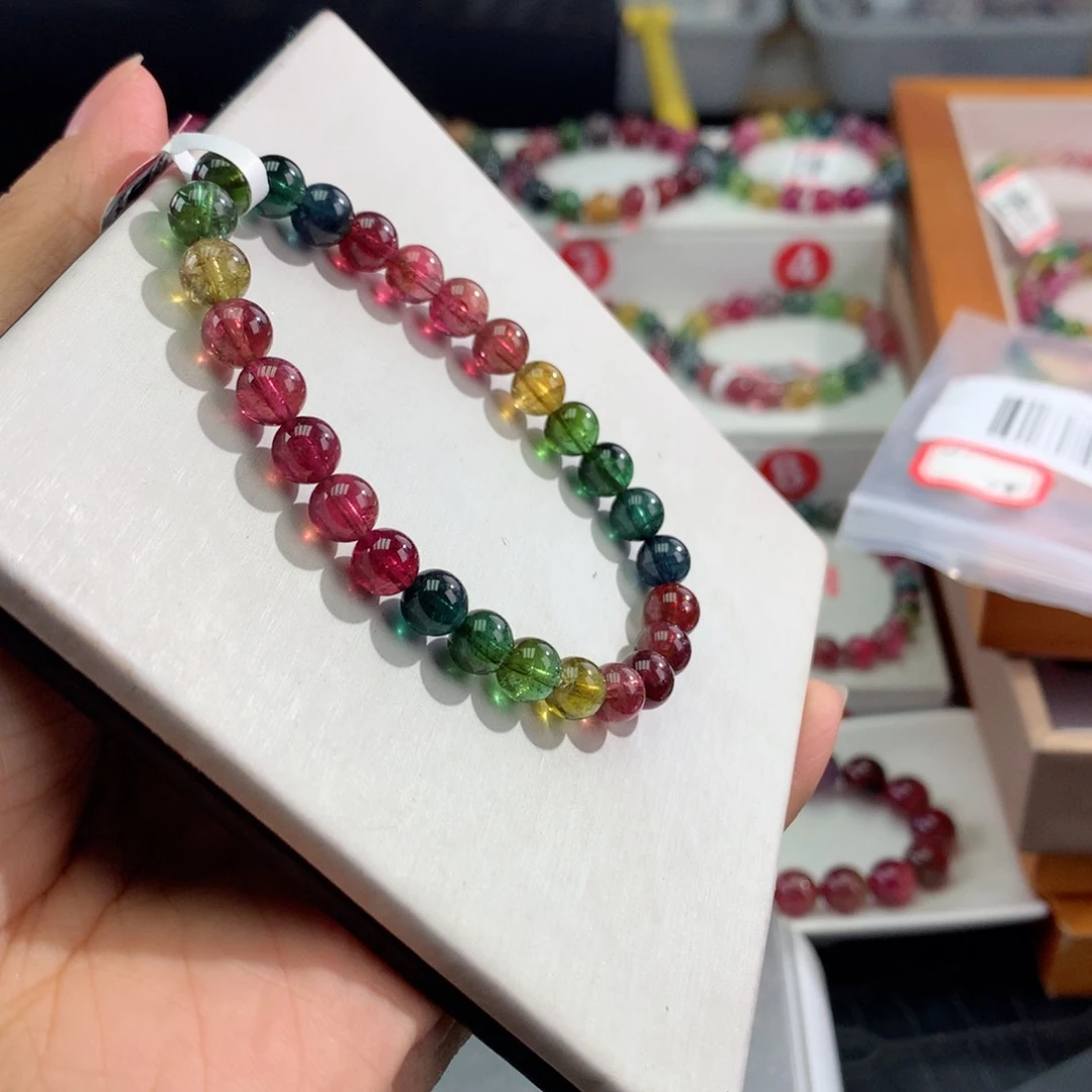 手链未镶嵌碧玺   6.5mm。