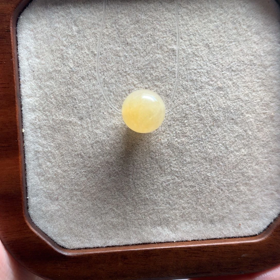 翡翠未镶嵌手链金黄渐变12.1mm