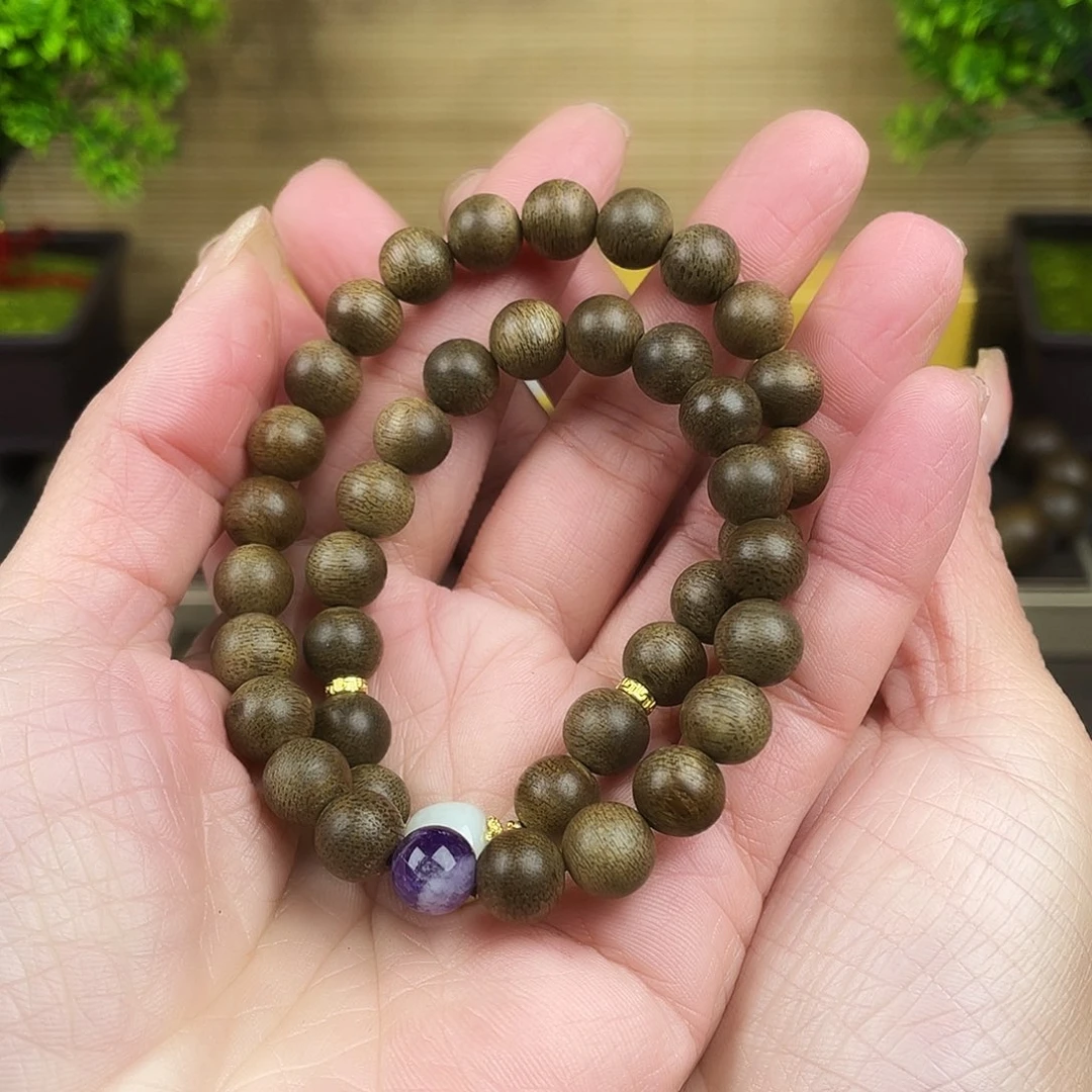 手串沉香越南芽庄白奇留疤