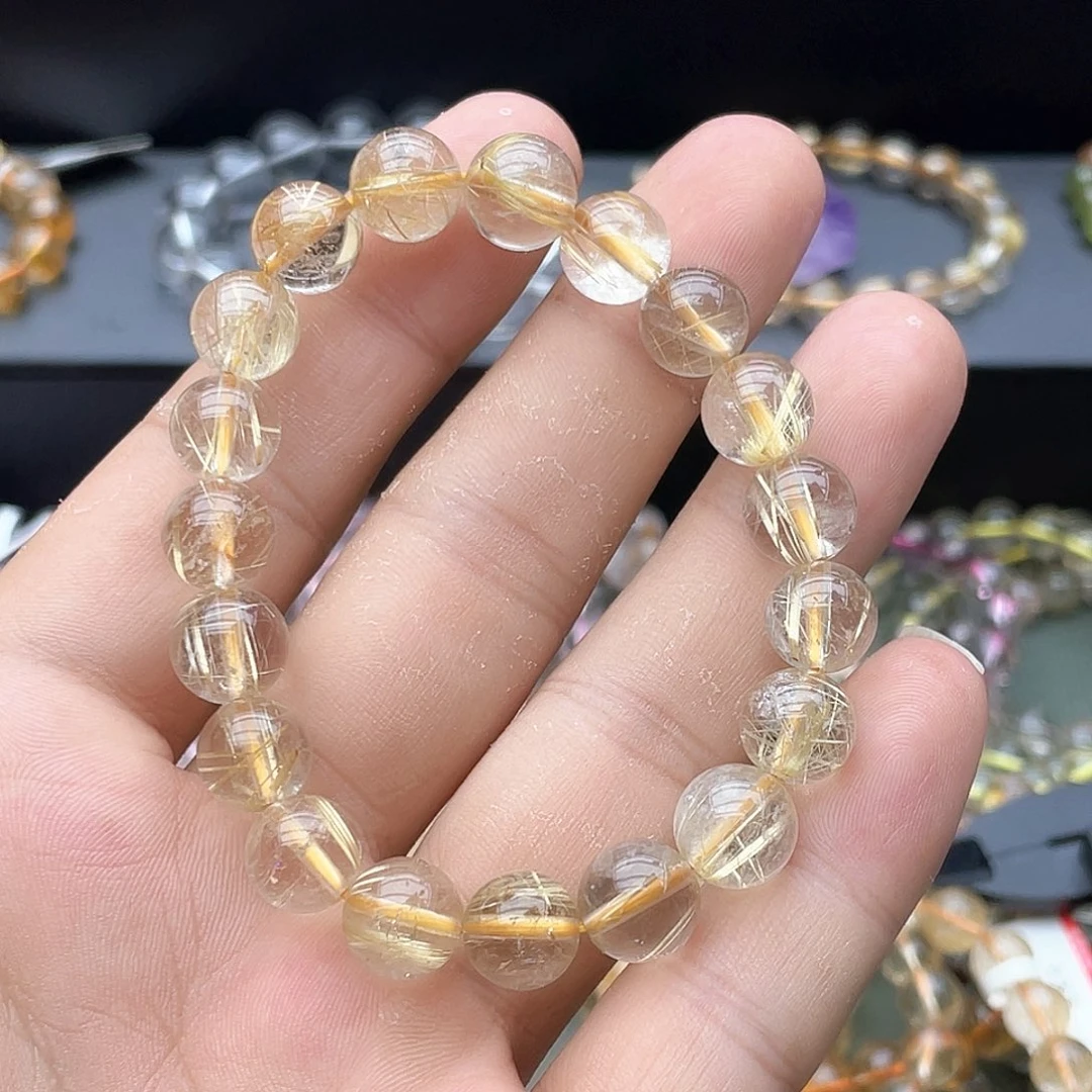 水晶手链未镶嵌卡10+金发晶