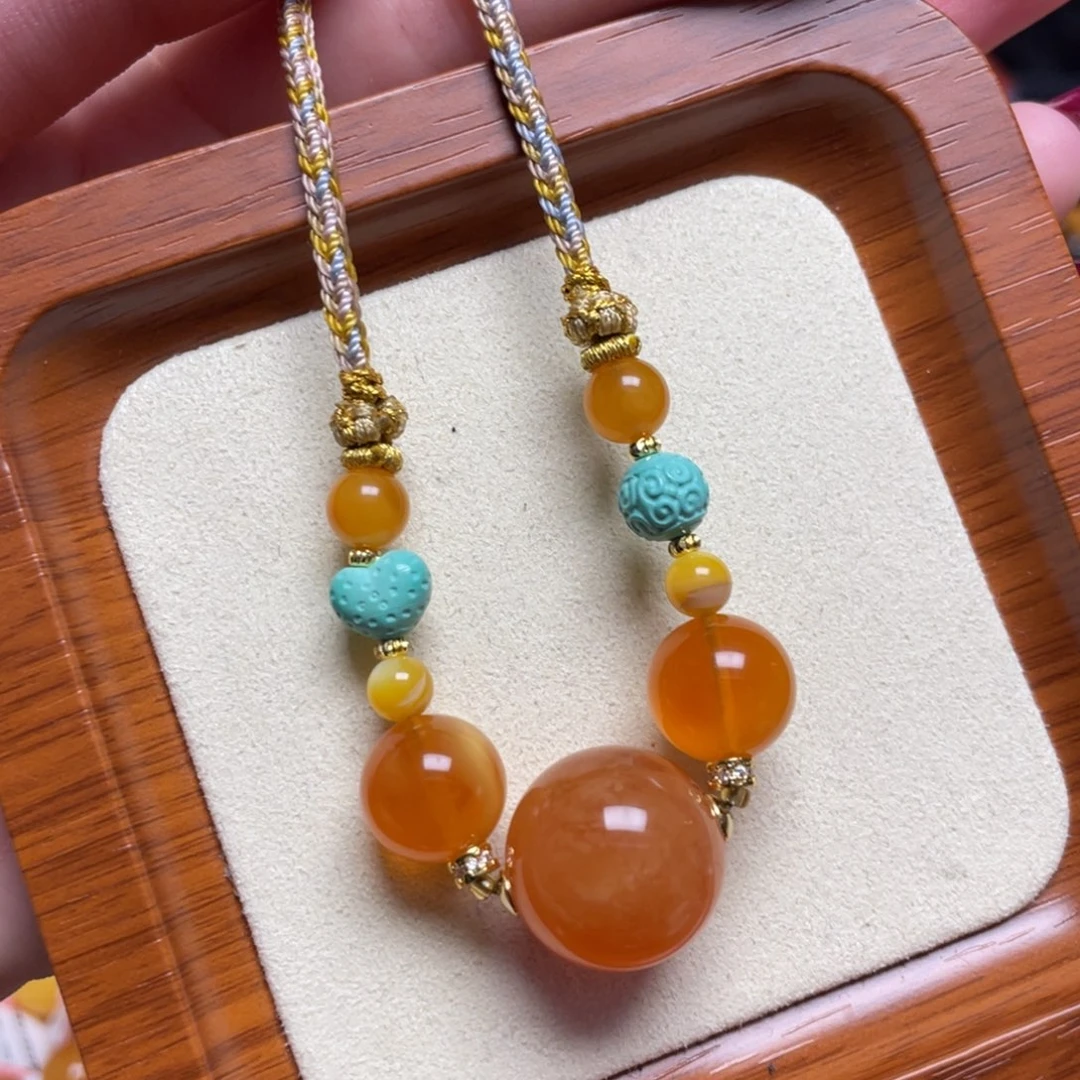 蜜蜡未镶嵌颈饰项链